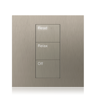 Lutron LUT-Lutron Clavier Palladiom EUR 1 Colonne 2 boutons avec gravures custom