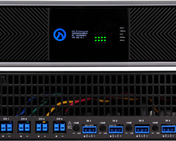 LEA LEA Network Connect Series 1504 Dante Connect Power Amplifier | 4-Channel x 1500W