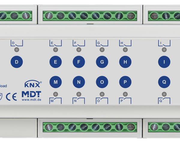 MDT Actionneur 20 sorties KNX 12 modules, 16 A, 230 VCA, charge capacitive, standard