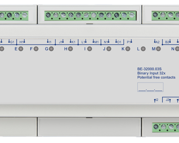 MDT Entrée binaire, 32 entrées KNX, 12 modules, libre de potentiel.