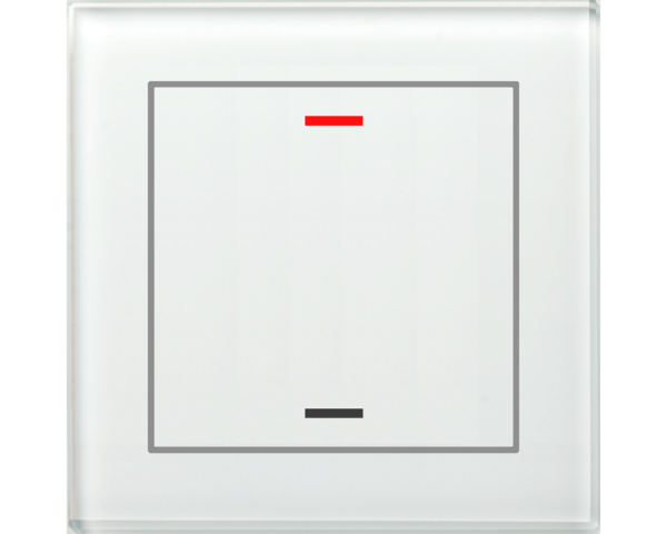 MDT Bouton-poussoir tactile II Light 1 paire KNX, RGBW, blanc, neutre