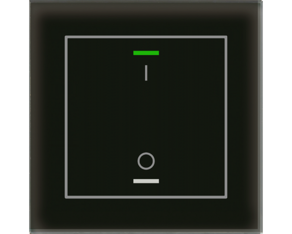 MDT Bouton-poussoir tactile II Light 1 paire KNX, RGBW, sonde de temp, noir