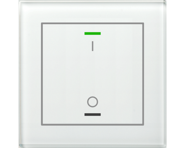 MDT Bouton-poussoir tactile II Light 1 paire KNX, RGBW, sonde de température, blanc