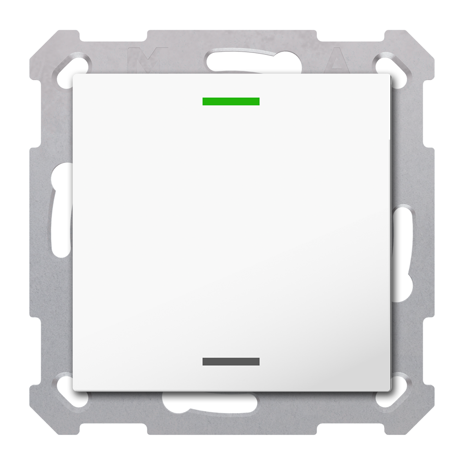 MDT Bouton-poussoir Light 55, 1 paire KNX RF+ radio,Secure,RGBW,TS,blanc,neutre