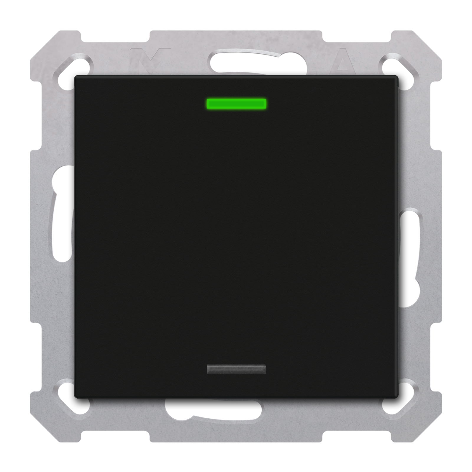 MDT Bouton-poussoir Light 55, 1 paire KNX RF+ radio,Secure,RGBW,TS,noir,neutre