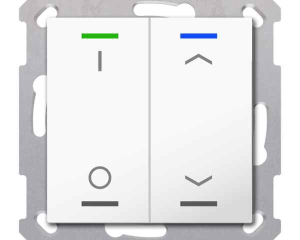 MDT Bouton-poussoir Light 55,2 paires KNX RF+radio,Secure,RGBW,TS,blanc,commut_store