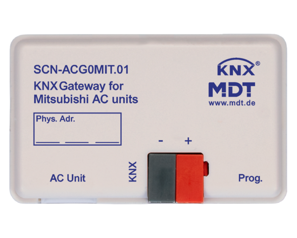 MDT Passerelle KNX pour climatiseurs Mitsubishi, montage encastré