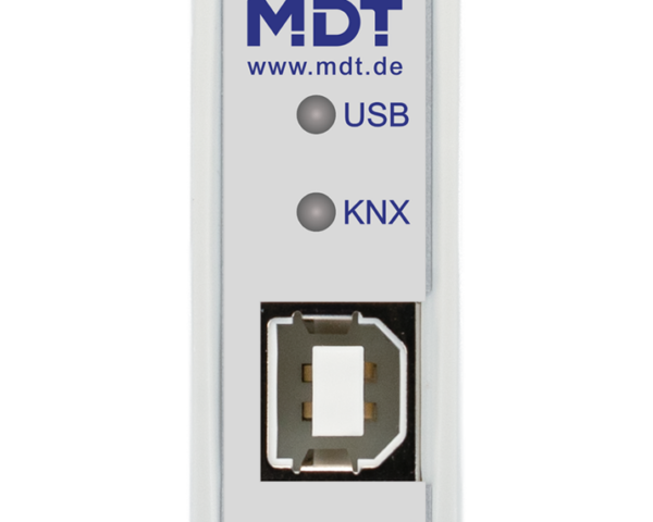 MDT Interface USB KNX, 1 module. Montage modulaire.