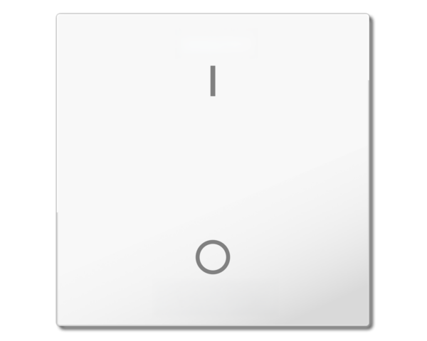 MDT Bascule MDT pour bouton-poussoir Light 55 Basic, 1 paire KNX, blanc, commutation