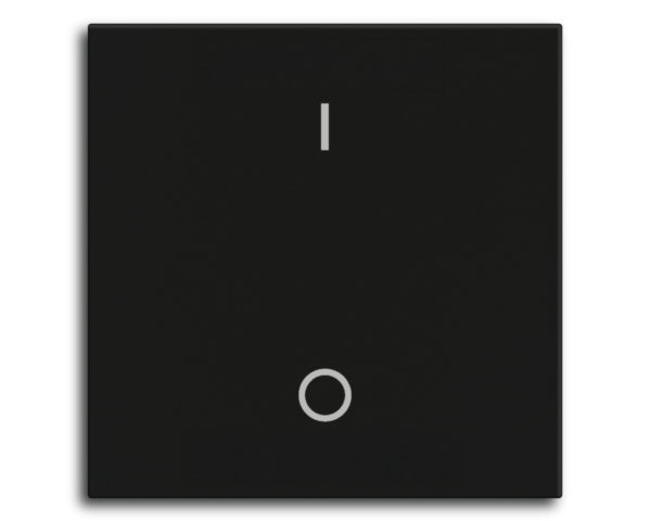 MDT Bascule MDT pour bouton-poussoir Light 55 Basic, 1 p. KNX, noir mat, commutation