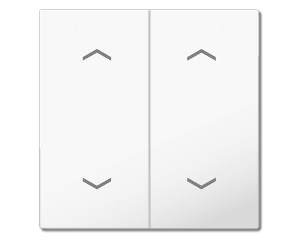 MDT Bascule MDT pour bouton-poussoir Light 55 Basic, 2p KNX, blanc brillant, store