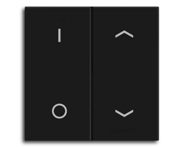 MDT Bascule MDT pour bouton-poussoir Light 55 Basic, 2p KNX, noir mat, commut._store