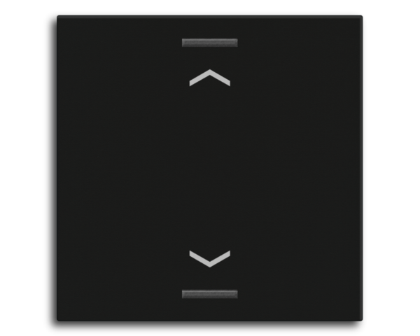 MDT Bascule MDT pour bouton-poussoir Light 55, 1 paire KNX, noir mat, store.