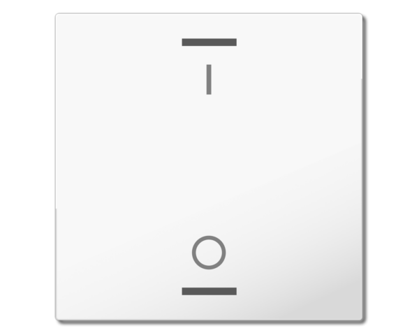 MDT Bascule MDT pour bouton-poussoir Light 55, 1 paire KNX, blanc, commutation.