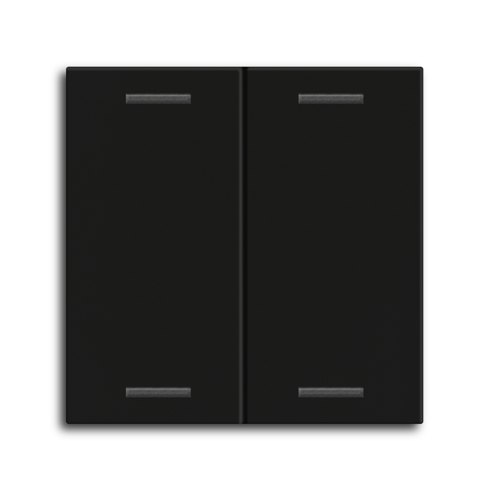 MDT Bascule MDT pour bouton-poussoir Light 55, 2 paires KNX, noir mat, neutre.