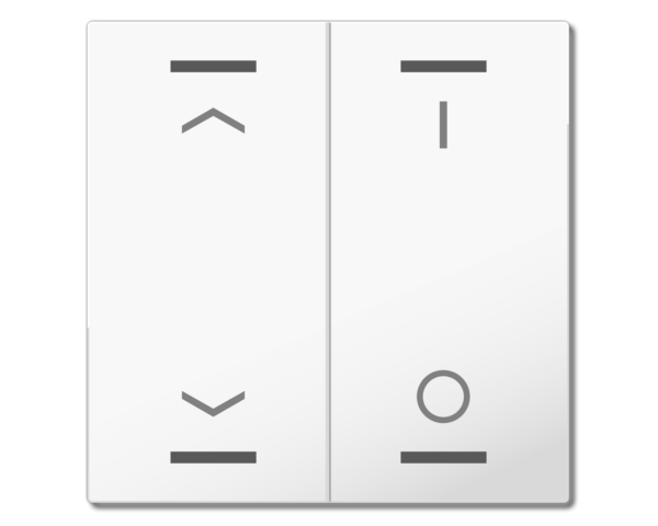 MDT Bascule MDT pour bouton-poussoir Light 55, 2 paires KNX blanc, store_commutation