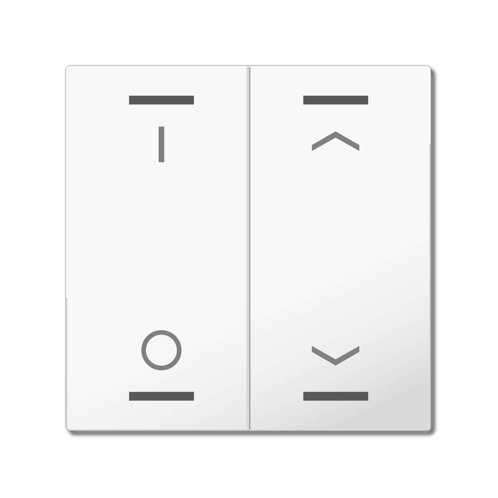 MDT Bascule MDT pour bouton-poussoir Light 55, 2 paires KNX blanc, commutation_store
