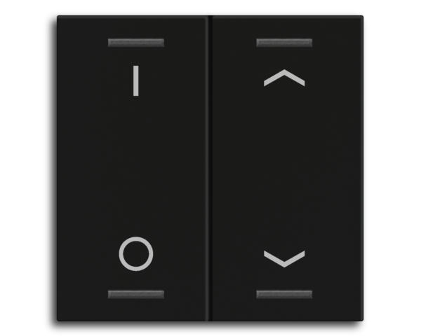 MDT Bascule MDT pour bouton-poussoir Light 55, 2 paires KNX, noir mat, commut._store