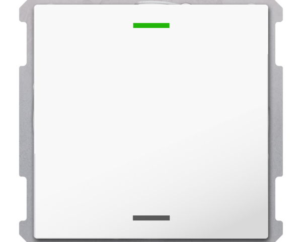 MDT Bouton-poussoir Light 63, 1 paire KNX, RGBW, blanc studio brillant, neutre.