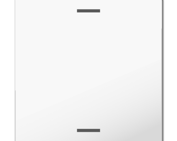 MDT Bascule MDT pour bouton-poussoir Light 63, 1 paire KNX, blanc brillant, neutre.