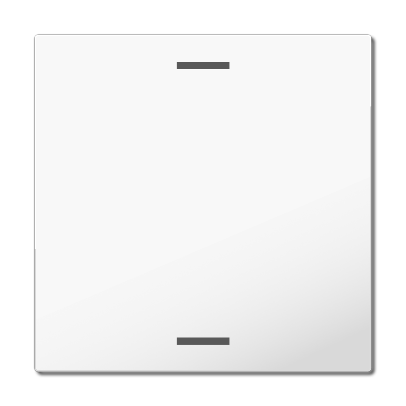 MDT Bascule MDT pour bouton-poussoir Light 63, 1 paire KNX, blanc brillant, neutre.