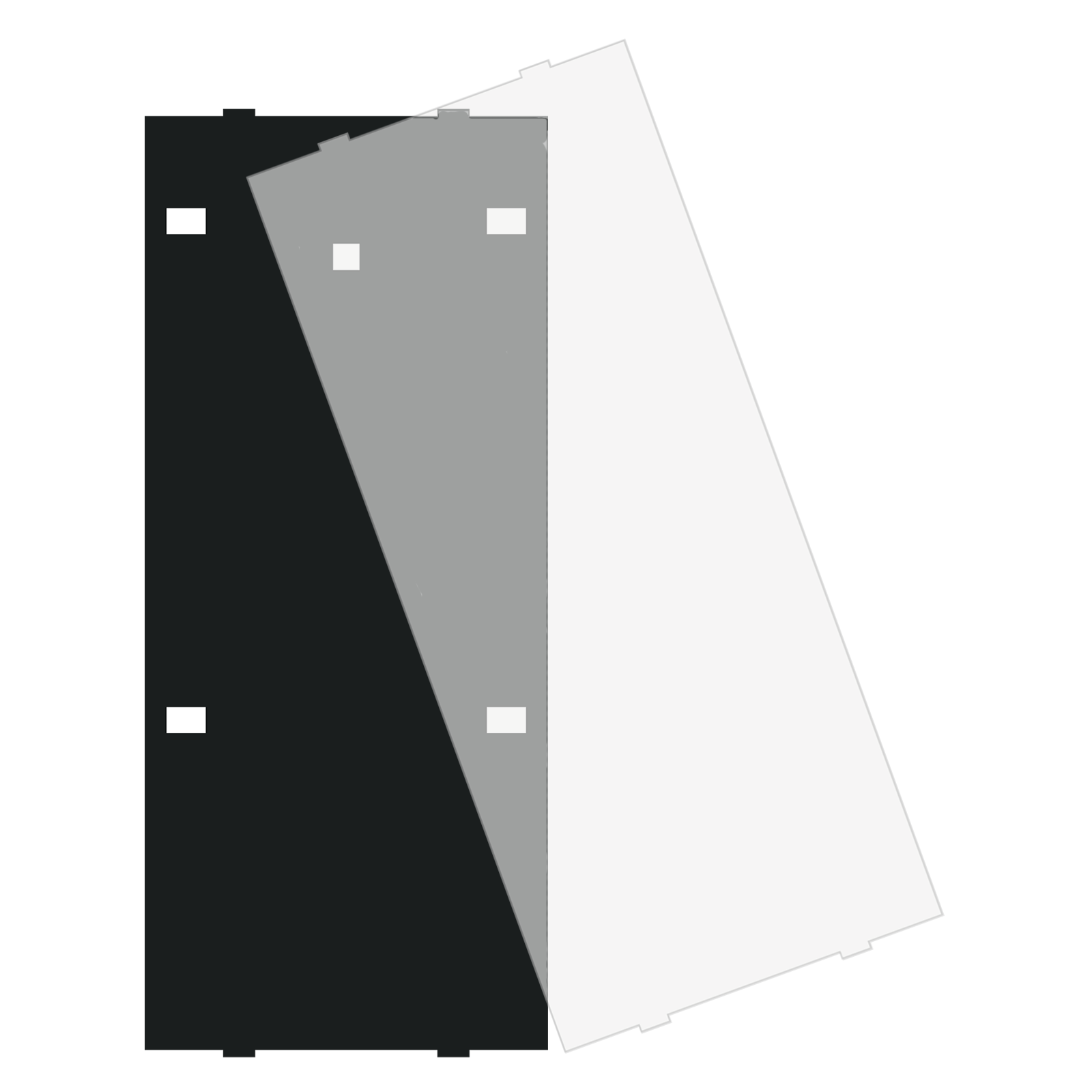 MDT Cache MDT pour étiquette pour BE-TA55x4.x2, noir
