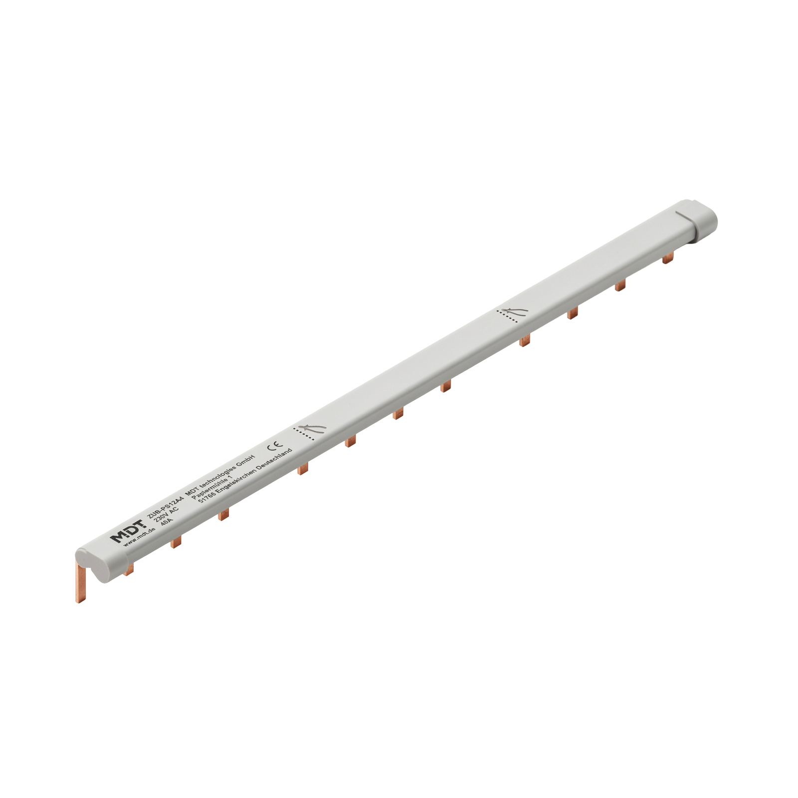 MDT Barre de phase MDT avec 12 bornes, 6 mm², UE 10 pièces