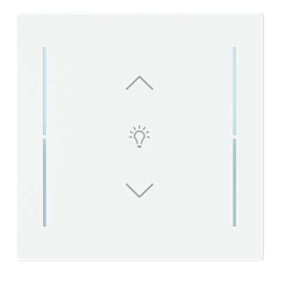 ABB Enjo 70x70 KNX 1 TOUCHE ART LINEAR Noir Matt, Pictogramme Volets