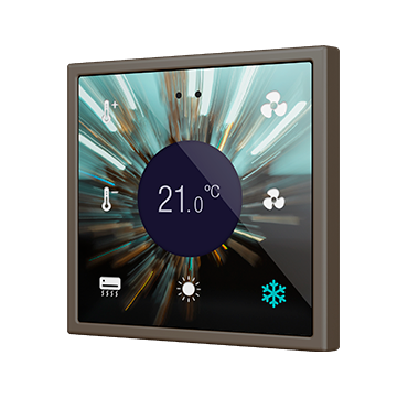 Zennio Flat RGB 70 Display. Interrupteur capacitif en verre avec écran - Personnalis