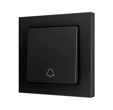 Zennio ZS55. Bouton poussoir "Soft" simple pour 1 entrée binaire 55 x 55 mm - Moka -...
