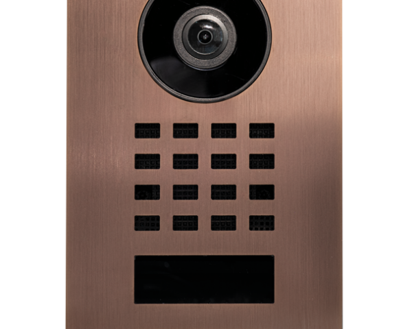 Doorbird D1101V Montage encastré Interphone Vidéo IP, Finition bronze par revêtement PVD, acier inoxydable, brossé