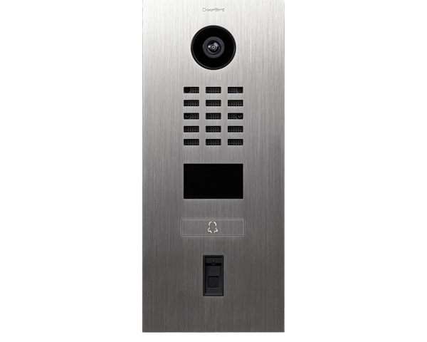 Doorbird D2201FV Fingerprint 50 Interphone Vidéo IP, Acier inoxydable V4A (résistant à l´eau salée), brossé