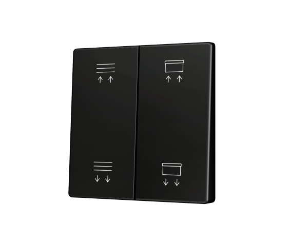 Zennio ZS55. Cache pour bouton poussoir Soft KNX double 55 x
