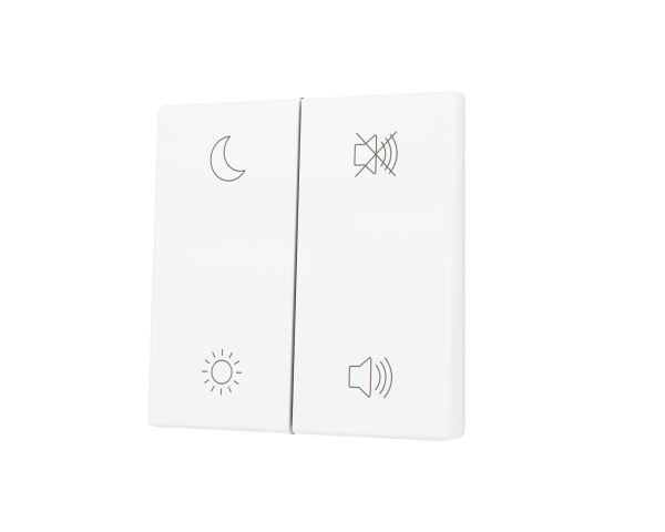 Zennio ZS55. Cache pour bouton poussoir Soft KNX double 55 x