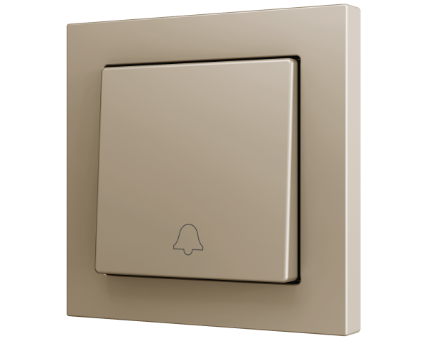 Zennio ZS55. Bouton poussoir Soft simple pour 1 entrée