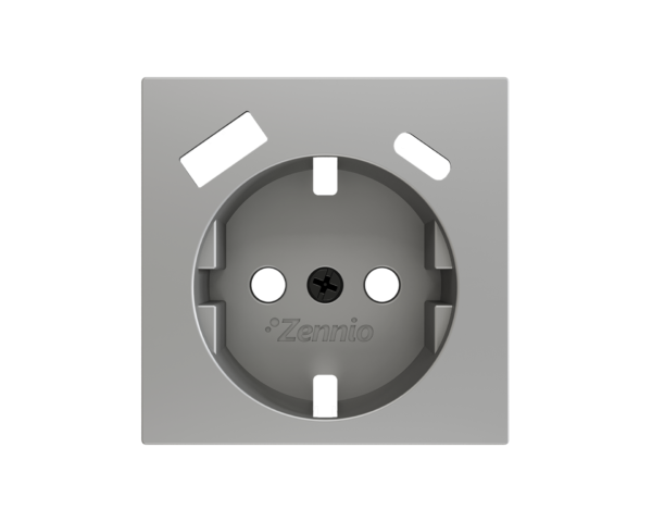 Zennio ZS55. Cache pour base de prise Schuko avec USB C et A