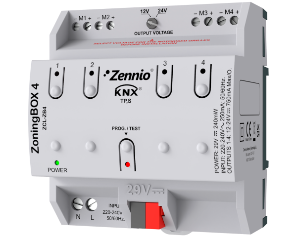 Zennio ZoningBOX 4. Actionneur de climatisation avec