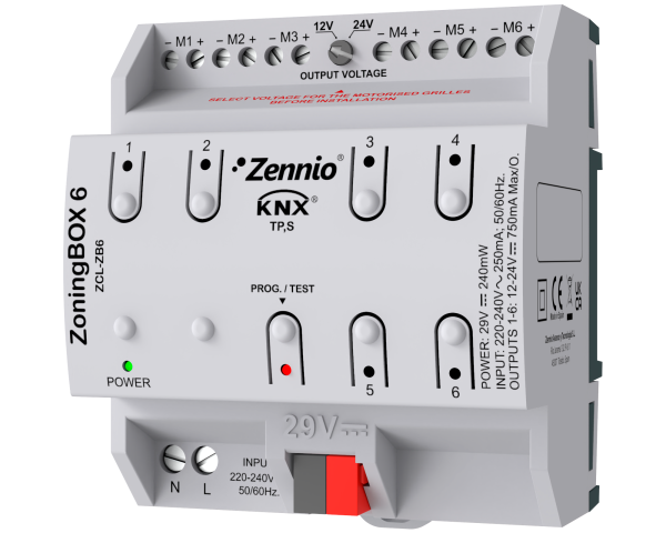 Zennio ZoningBOX 6. Actionneur de climatisation avec