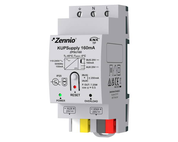 Zennio KUPSupply 160mA. Source d’alimentation universel KNX