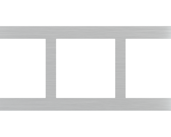 Ekinex Rectangular Plate Deep (FF/71/20Venti) (87x229) 3 windows (60x60)+(55x55)+(55x55) Fenix NTM Beaver Ottawa