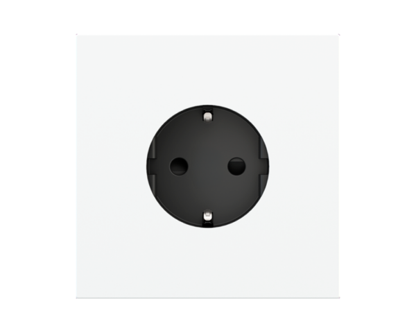 Ekinex Square magnetic plate for Schuko, French, Israeli power socket Proxima series Metal Antique Brass