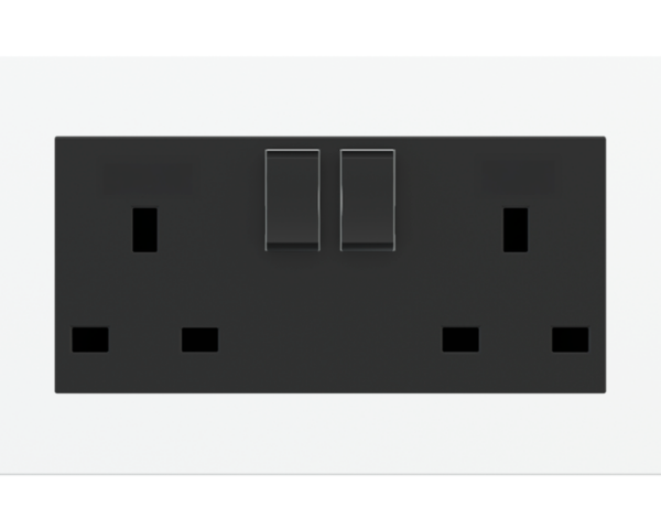Ekinex Double power socket - UK