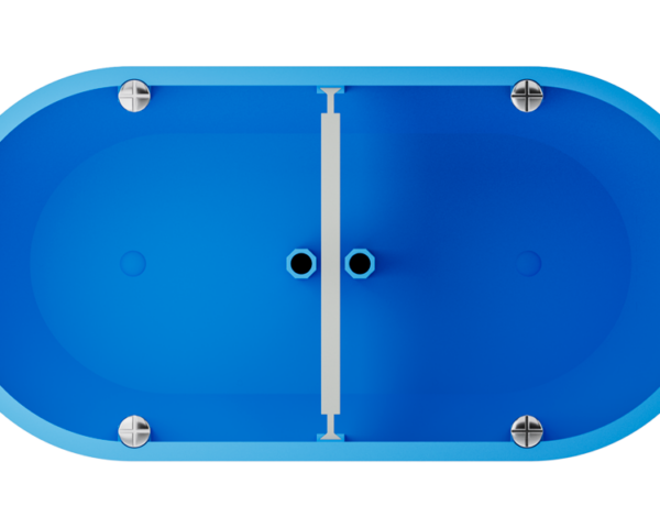 Ekinex Additional plastic bracket for rectangular magnetic plate for Proxima series compatibility with round boxes