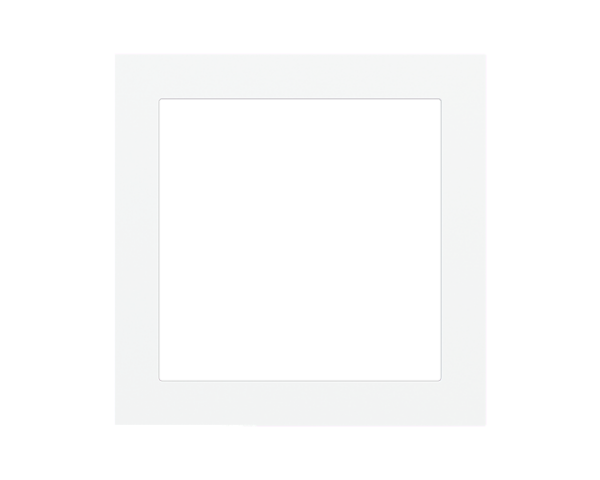 Ekinex Signum square plate Surface Fenix NTM White Malè